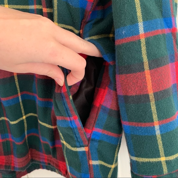 Plaid Fleece Lined Shacket/Jacket - Picture 3 of 5